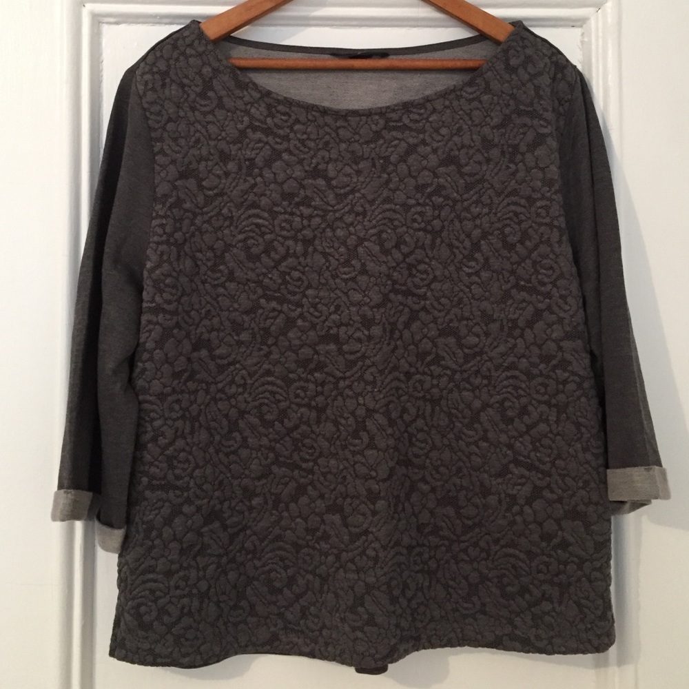 H&M Lace Sweatshirt Top